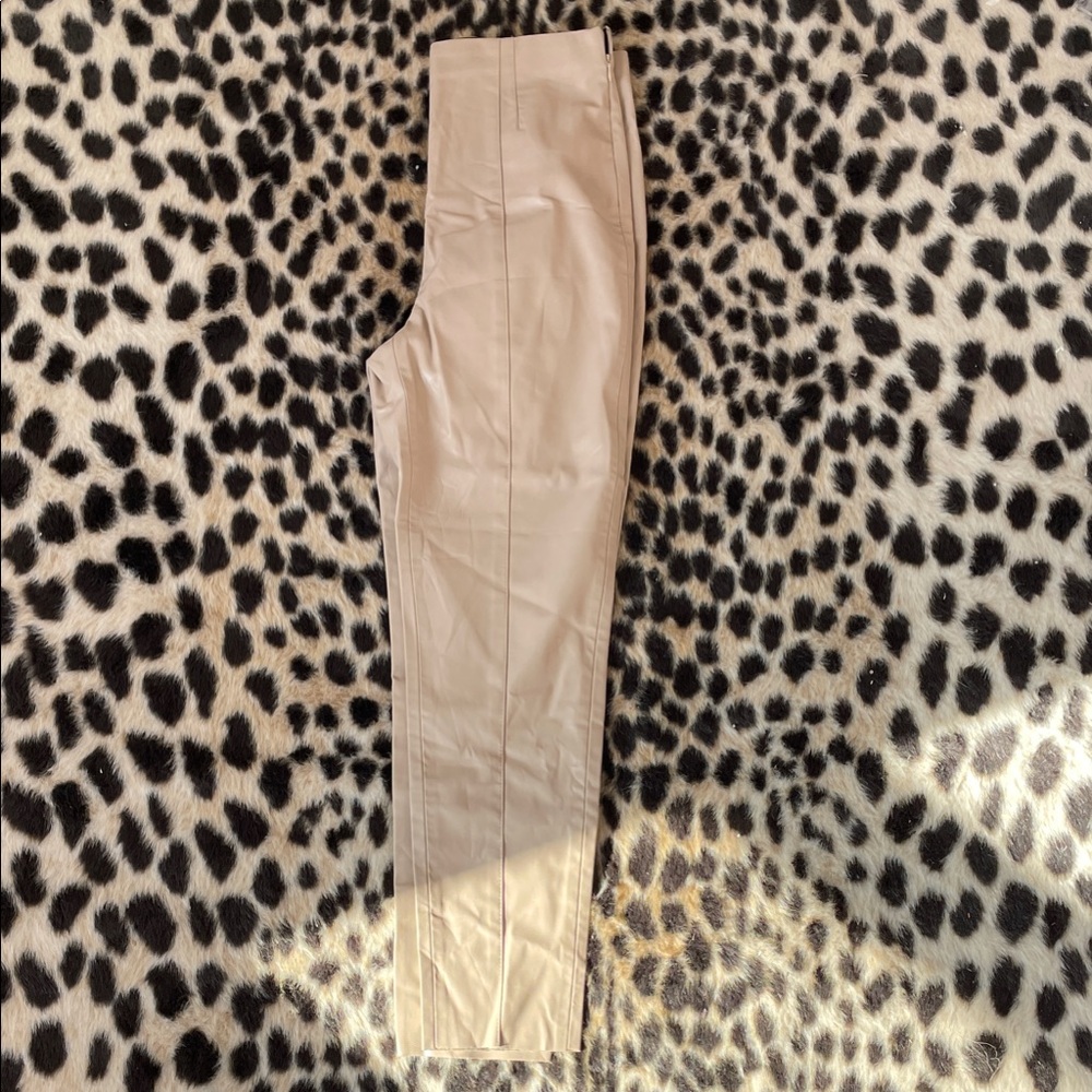 Zara Tan pleather Pants